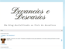 Tablet Screenshot of devaneiosedesvarios.com